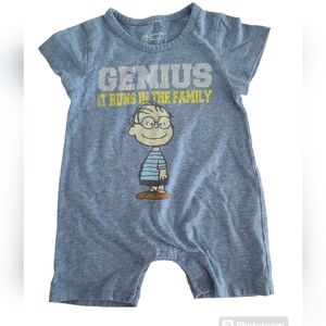 Peanuts Baby Boy One Piece  Size 9 Months